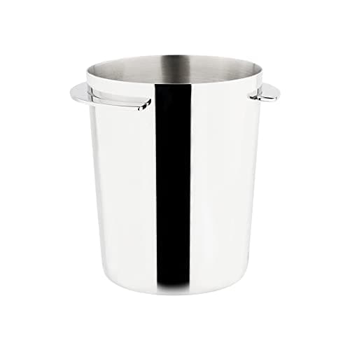 58mm Dosing Cup for Espresso Machines, Stainless Steel Barista Tool, Brushed Silver
