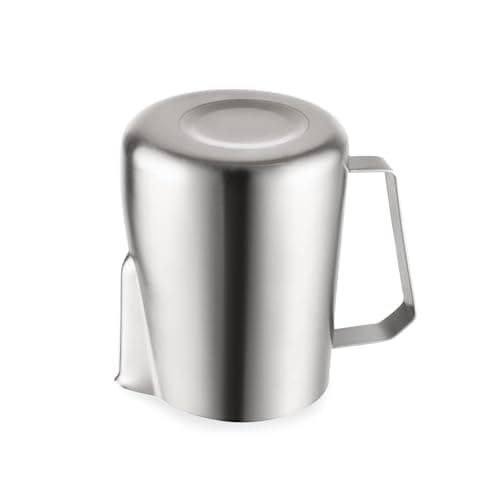 Miuly 304 Stainless Steel Milk Frothing Pitcher, 14oz Steaming Cup