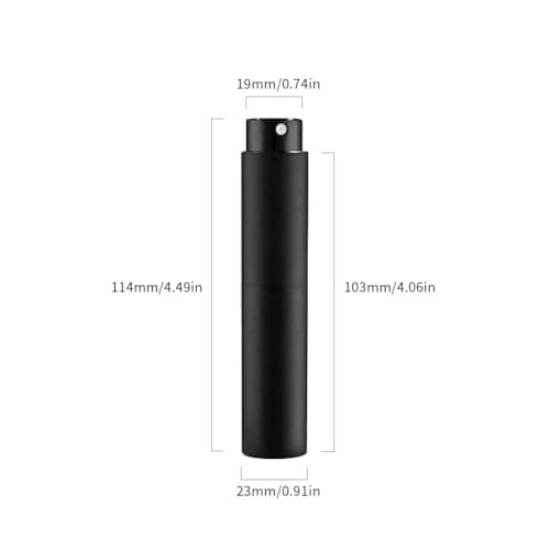 2PCS 10ml Coffee Bean Spray Bottle, Portable & Refillable, Black