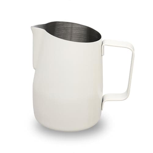 Watchget White Stainless Steel 15oz Milk Frothing Pitcher Espresso Steaming Cup
