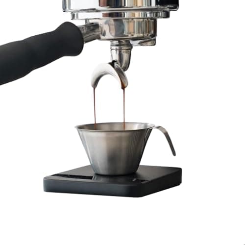 Watchget Stainless Steel 200ml Espresso Shot Measuring Cup with Handle and Inside Scale