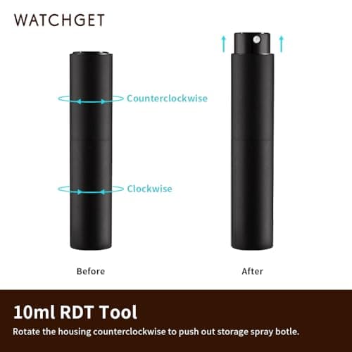 2PCS 10ml Coffee Bean Spray Bottle, Portable & Refillable, Black