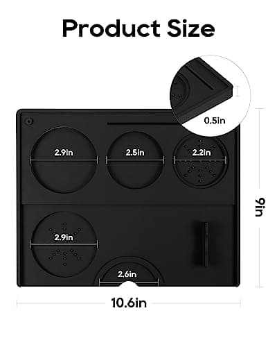 Anti-Slip Espresso Tamping Mat for Baristas, Food Grade Silicone Mat