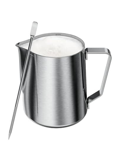 Maestri House 12oz 304 Stainless Steel Milk Frothing Pitcher for Espresso