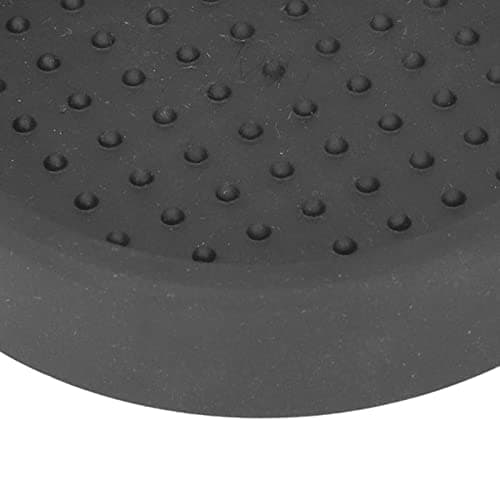 Black Anti-Slip Coffee Tamper Mat, 3in Food Grade Silicone Single Hole Pressing Pad