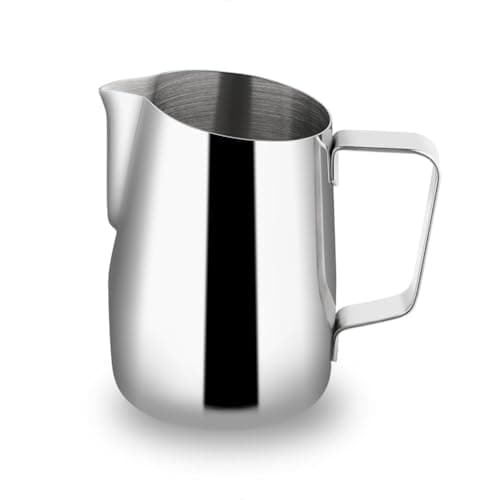 watchget Stainless Steel 15oz Frothing Pitcher for Espresso Machines Silver