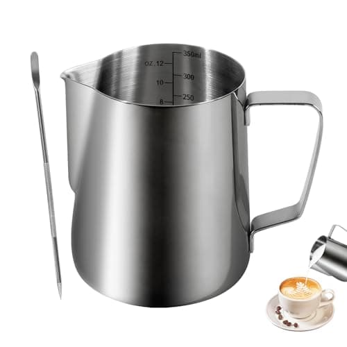 Stainless Steel 12oz Milk Frothing Pitcher for Latte Art Cappuccino