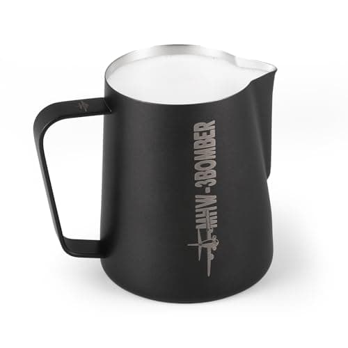 Matte Black 20oz SUS304 Stainless Steel Milk Frothing Pitcher P3014B-OS