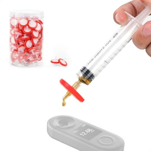 Syringe Filter for Espresso, PTFE Membrane 0.45um, 100PCS Orange