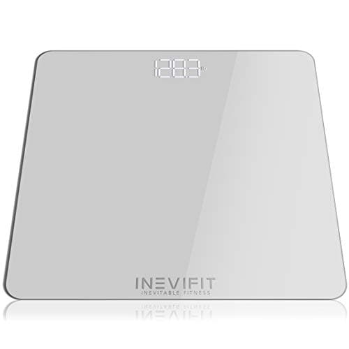 INEVIFIT Digital Bathroom Scale - Accurate Weight Up to 400 lbs Includes Batteries