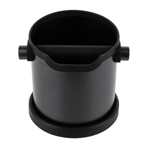 Black Stainless Steel Espresso Knock Box for Coffee Grounds Barista Tools Accessories