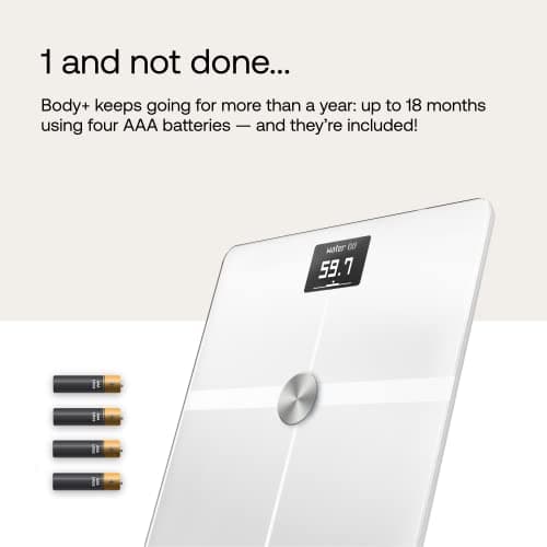 Withings Body+ Digital Wi-Fi Smart Scale with Pregnancy Tracker & Baby Mode
