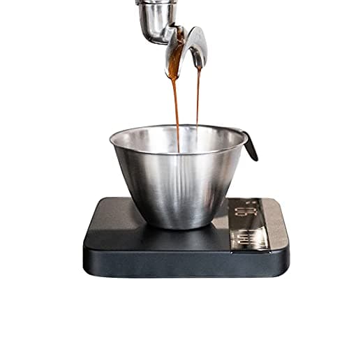 Watchget Stainless Steel 200ml Espresso Shot Measuring Cup with Handle and Inside Scale