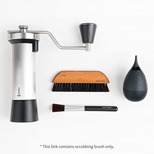 Coffee Grinder & Espresso Machine Cleaning Brush, Wood Handle, Natural Bristles