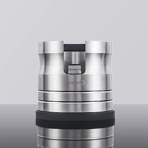 304 Stainless Steel Portafilter Holder for Espresso Machines | Stable Tamping Station | Non-Slip Base | 54mm Compatible