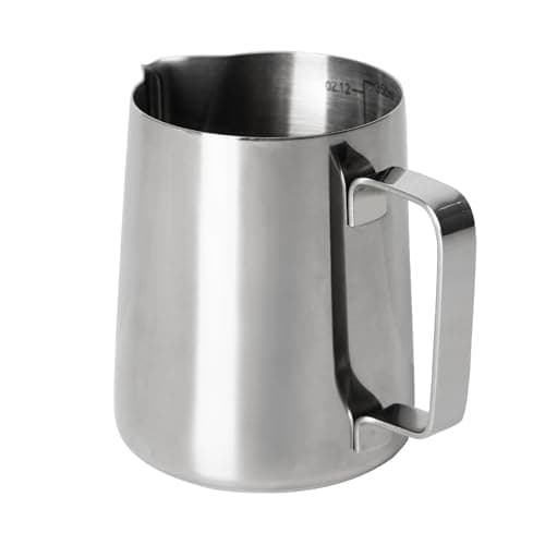 Stainless Steel 12oz Milk Frothing Pitcher for Espresso Machine