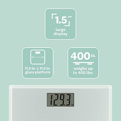 Conair Digital Glass Scale for Weight Watchers Weight Tracking
