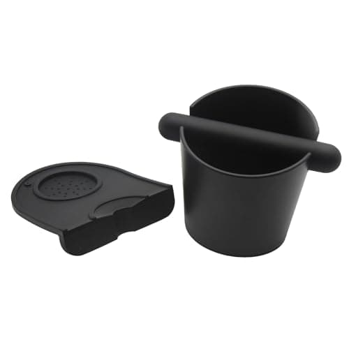 2pcs Espresso Knock Box Silicone Mat with Removable Bar Tool Anti-Slip Base