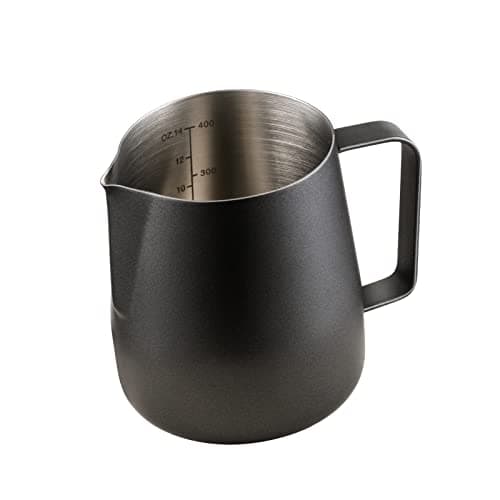 Miuly 304 Stainless Steel Milk Frothing Pitcher, 14oz Steaming Cup