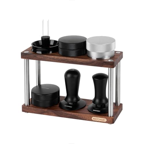 watchget Double-Deck Espresso Tamper Stand Fit 51-58mm Tamper, Distributor