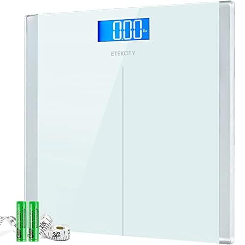 Etekcity Bluetooth Digital Bathroom Scale, Large Blue LCD, High Precision, Upgraded BMIC.weight