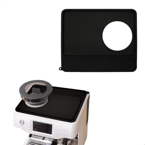 Breville 870/880 Espresso Non-Slip Mat, Silicone Waterproof, Black, 10.83*9.06in