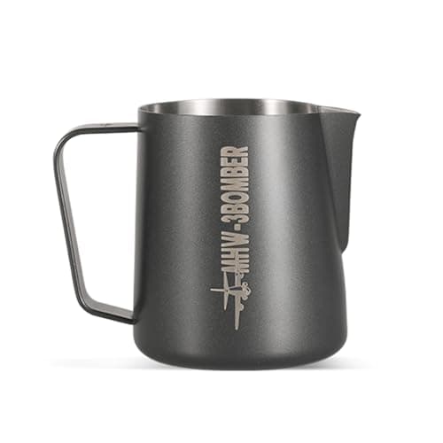 Matte Black 20oz SUS304 Stainless Steel Milk Frothing Pitcher P3014B-OS