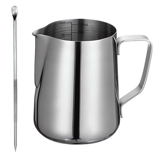 Stainless Steel 32 OZ Milk Frothing Pitcher for Espresso Machines