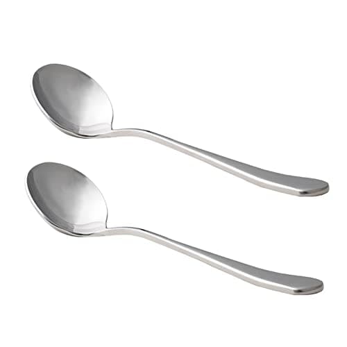 Watchget Professional 5.9 Inch Round Stainless Steel Coffee Cupping Spoon - Black