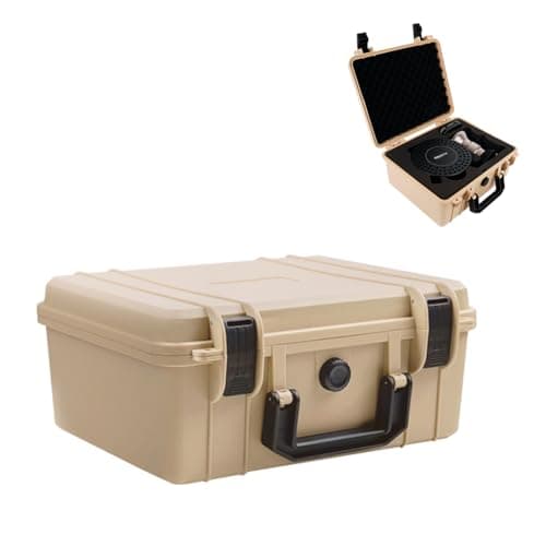 9Barista Espresso Machine Hard Case, Travel Storage Box, Waterproof & Shockproof, Khaki