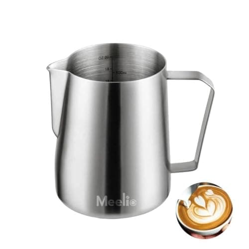 Black Stainless Steel Milk Frothing Pitcher 20oz