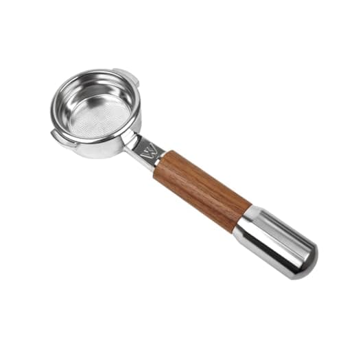 Naked Bottomless Portafilter 58mm for Breville Espresso Machine Stainless Steel & Black Walnut Handle
