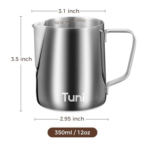 Tuni 12oz Stainless Steel Milk Frothing Pitcher