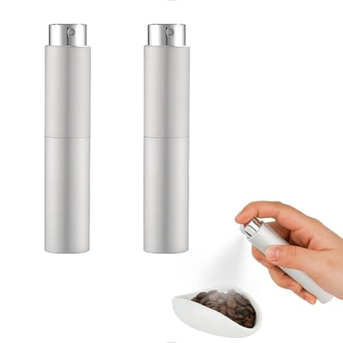 2PCS 10ml Coffee Bean Spray Bottle, Portable & Refillable, Black
