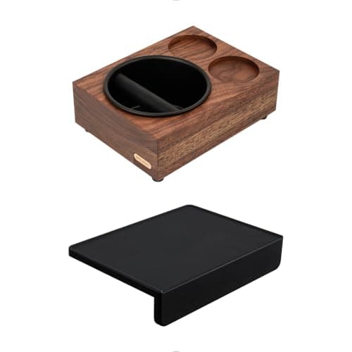 watchget Espresso Tamping Mat & Knock Box - Brown