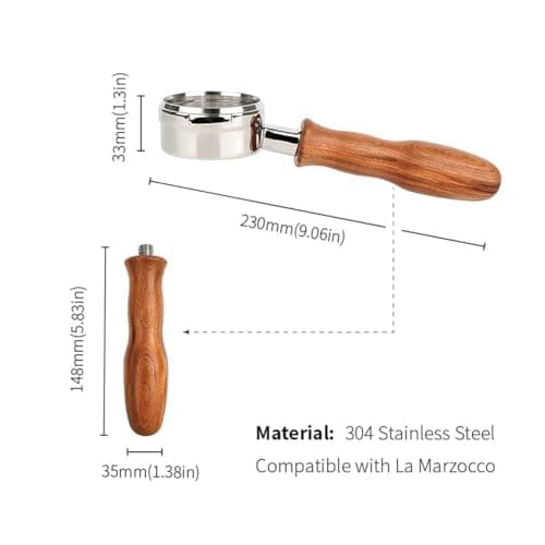La Marzocco Coffee Portafilter Handle M12 Wood Replacement