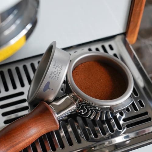 58mm Espresso Filter Basket, Titanium, High-Speed Precision Extraction Fit Most Protaltri Portafilter