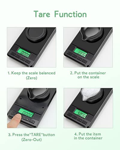 Digital Milligram Scale 50g/0.001g, High Precision for Jewelry, Powder, Medicine