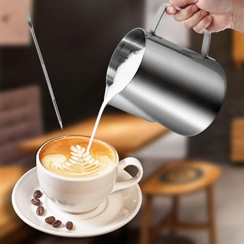 Stainless Steel 12oz Milk Frothing Pitcher for Latte Art Cappuccino
