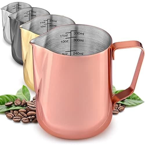 Zulay 32oz Stainless Steel Milk Frother Cup & Latte Art Pitcher