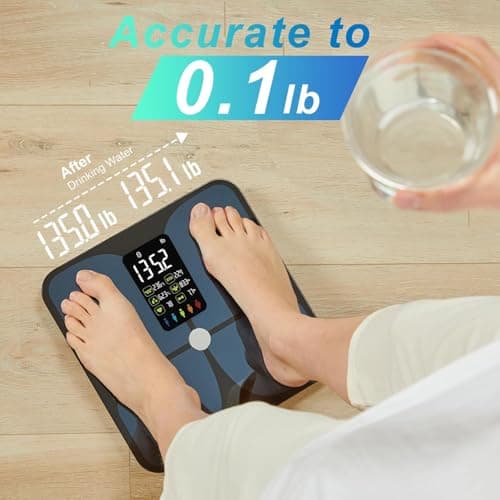 Lepulse Large Display Body Fat Scale: Accurate Weight & Body Composition Analysis