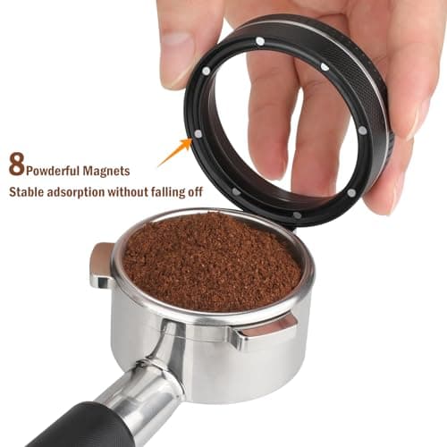 FIRJOY 54mm Breville Barista Espresso Dosing Funnel (Magnetic - Black)