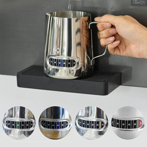 20 oz Stainless Steel Milk Frother Pitcher with Thermometer