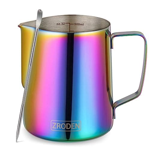 Stainless Steel Milk Frothing Pitcher for Espresso Machines