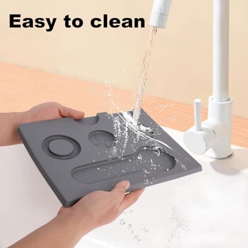 Professional Food Grade Silicone Espresso Tamping Mat Anti-Slip for Baristas Home Kitchen Bar 11.81 x 8.54 Inch