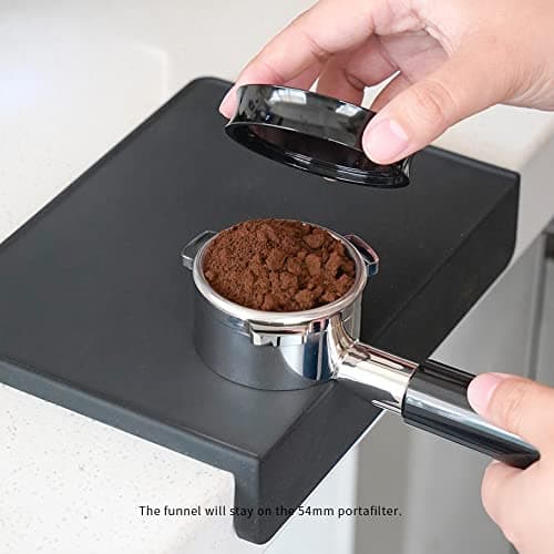 53mm Magnetic Espresso Dosing Funnel, Anodized Aluminum, 9 Magnetized Steels, Breville Portafilter Compatible