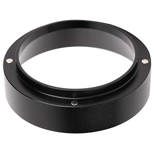 Black Aluminum Espresso Dosing Funnel with Magnetic Rings 51MM
