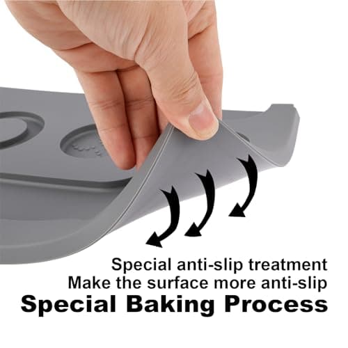 Professional Food Grade Silicone Espresso Tamping Mat Anti-Slip for Baristas Home Kitchen Bar 11.81 x 8.54 Inch