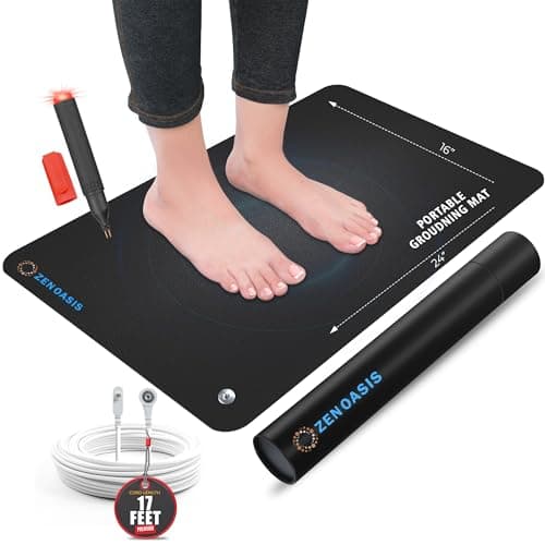 ZenOasis 24"x16" Grounding Mat with Conductivity Tester for Pain Relief and Wellness