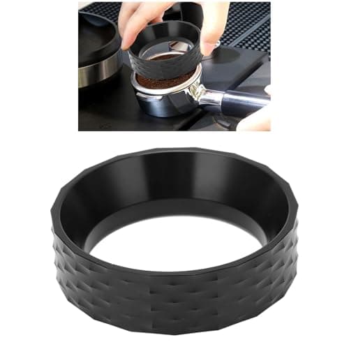 48mm Magnetic Dosing Ring for Espresso Machines, Black Accessories